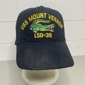 USS MOUNT VERNON LSD 39 THE CORPS BRAND BLACK‎ SNAPBACK ADJUSTABLE HAT CAP